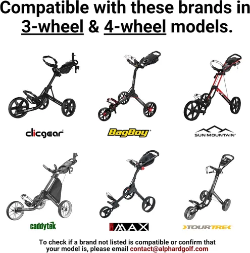 Vista 7 de Alphard Club Booster V2Pro – Convert Your Push Cart into a Motorized, Electric Remote-Controlled Golf Caddie - New 2025 V2Pro with Permanently