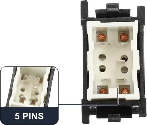 Vista 4 de X AUTOHAUX 84810-30130 Interruptor de ventana eléctrica de coche delantero de repuesto negro para Toyota 4Runner 2.4L 3.0L 1985-1989 para Toyota
