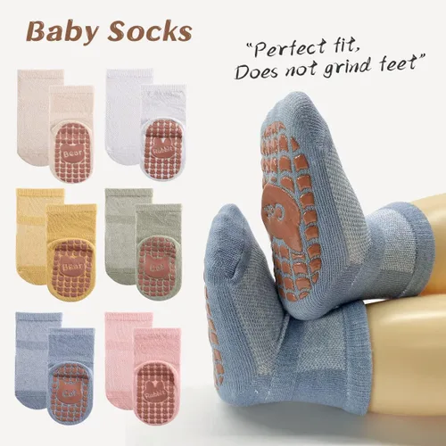 Vista 2 de Nuevos calcetines de malla de verano para bebés, niños y niñas pequeñas, calcetines para recién nacidos, accesorios esenciales para bebés