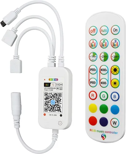 Vista 10 de RGBZONE Smart Bluetooth RGB LED Controlador para 4-PIN 5050/3528 Tira de luces