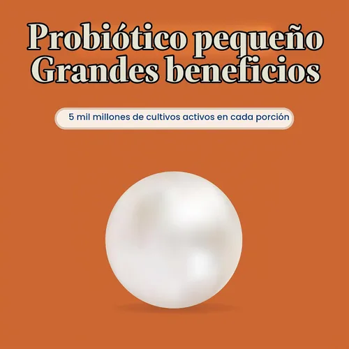 Vista 3 de Perlas de probióticos enzimáticos Probiotic Pearls Max Pontency. 5 mil millones de cultivos activos con triple capa avanzada, 30