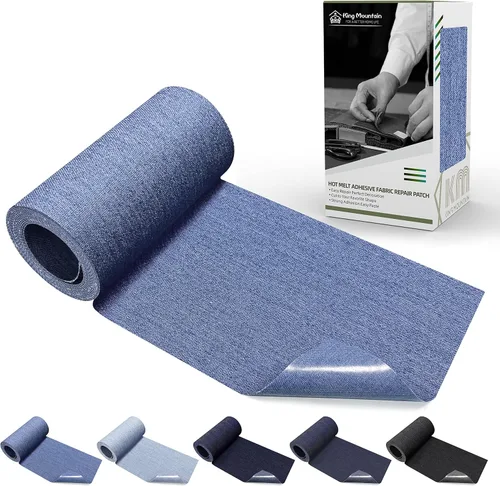 Vista 61 de KING MOUNTAIN Parche de lona para planchar, 3 x 60 pulgadas, parche de reparación de tela 100% algodón impermeable, utilizado para varios sofás
