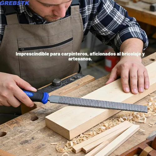Vista 5 de GREBSTK Juego de limas de escofina de madera 3 piezas, herramientas