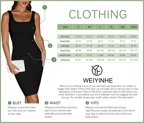 Vista 2 de Weiyinhe - Vestido de verano sexy para mujer, casual, teñido anudado, cuello redondo, sin mangas, para discoteca, playa, prenda básica, por debajo