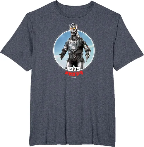 Vista 17 de Godzilla Mechagodzilla 1975 Icons of Toho T-Shirt Asphalt Grey