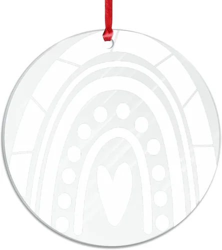 Vista 20 de The Ladies Love Me - Adorno de acrílico con cita de amor, regalo sentimental para el día de San Valentín, adorno transparente personalizado