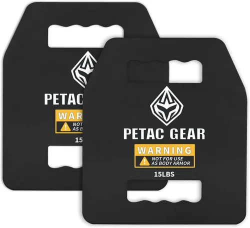 Vista 17 de PETAC GEAR Placas de Peso Tácticas Para Chaleco Con Peso Para Hombres Entrenamiento, 5/10/15/20 LBS Equipo de Chalecos de Entrenamiento de Fuerza