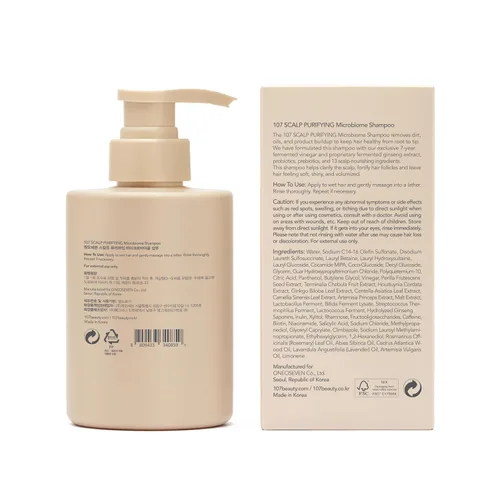 Vista 9 de 107 Champú clarificante – Champú purificante para acumulación, suciedad, aceite, picazón, cuero cabelludo seco – Vinagre fermentado y ginseng