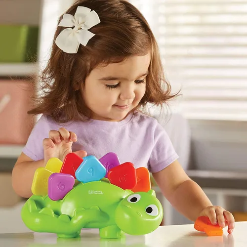 Vista 2 de Learning Resources Steggy el dinosaurio de motricidad fina