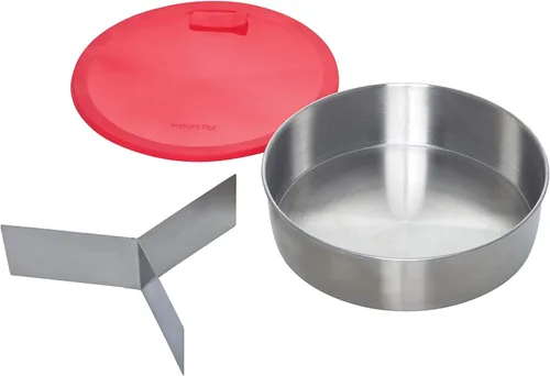 Vista 2 de Instant Pot Sartén antiadherente redonda oficial con tapa y divisor extraíble, multiusos, resistente, apta para lavavajillas, apta para horno, 7