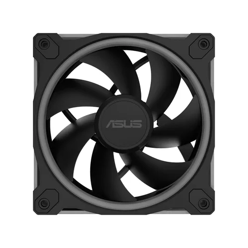Vista 13 de ASUS Prime MR120 ARGB Fan Negro Paquete Triple, Marco Extra Grueso de 28mm, Silencioso, Enfriamiento de Alto Rendimiento con Control PWM, 20 LEDs