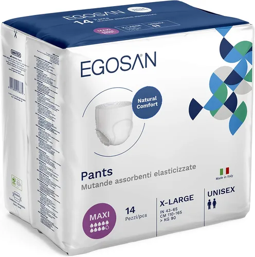 Vista 4 de Egosan Ropa interior maxi para incontinencia, ligera, transpirable, desechable, con capa de adquisición de nuevo diseño, ajuste elástico con máxima