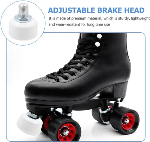 Vista 8 de Kisangel Tope ajustable para patines de ruedas, resistente y antideslizante, bloque de frenado para paradas rápidas