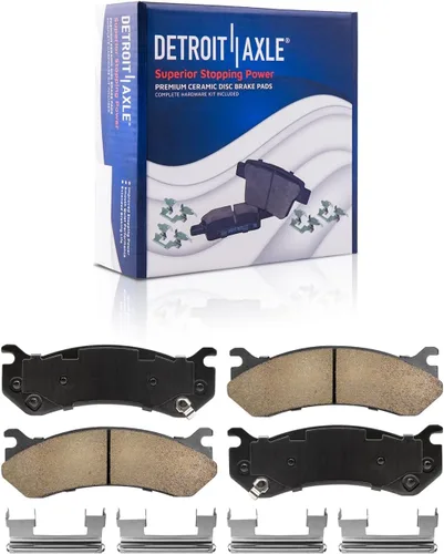 Vista 2 de Detroit Axle - Pastillas de freno para Avalanche Express Suburban Savana Yukon XL 1500 Chevy Tahoe GMC Cadillac Escalade, Pastillas de freno