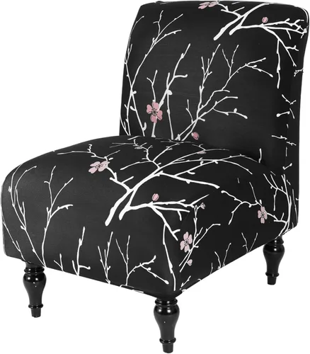 Vista 24 de Funda para Silla de Acento sin Brazos, Funda Elástica para Silla Súper Ajuste, Funda Protectora de Muebles para Silla sin Brazos para Sala de Estar