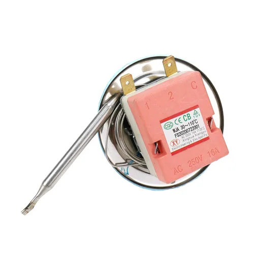 Vista 3 de Termostato de control de temperatura ajustable de 30-110 Celsius 125V/250VAC - Paquete de 2