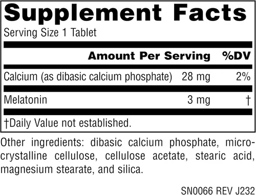 Vista 4 de Source Naturals Melatonina Liberada por el Tiempo - 3 mg, 120 Tabletas