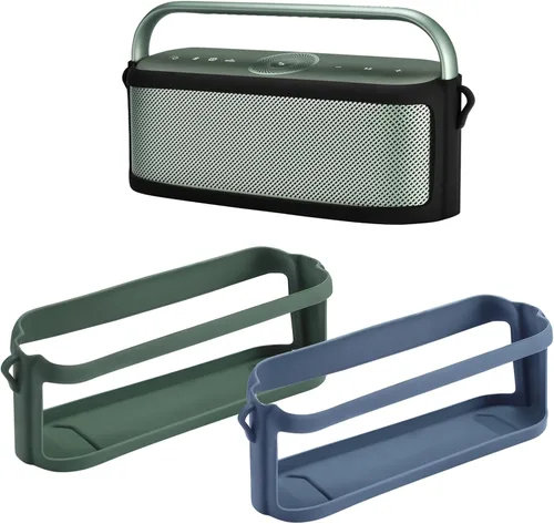 Vista 3 de Funda de silicona compatible con Soundcore Motion X600 portátil Bluetooth altavoz, accesorios de viaje, funda de goma con protección Motion X600