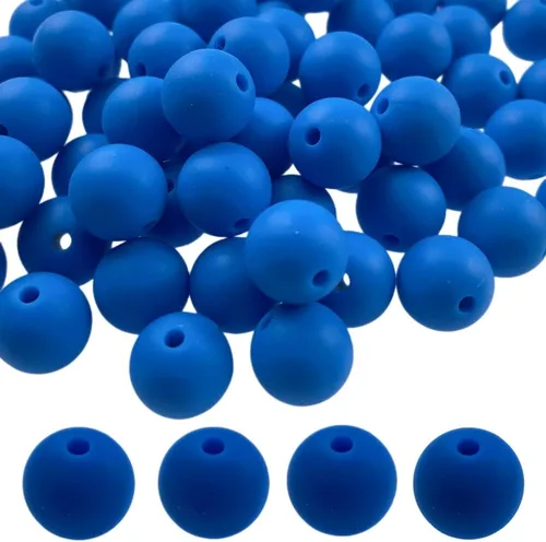 Vista 72 de Abalorios de silicona, 120 piezas de 6 mm abalorios redondos de silicona para hacer llaveros, pulseras, collares, aretes, joyas, manualidades DIY