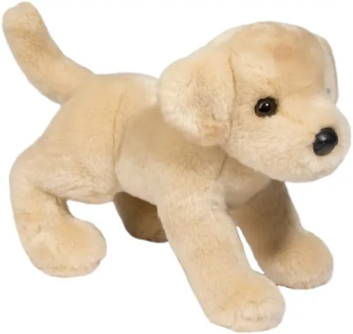 Vista 3 de Douglas Spankie - Animal de peluche de laboratorio amarillo, 12 pulgadas, suave y realista