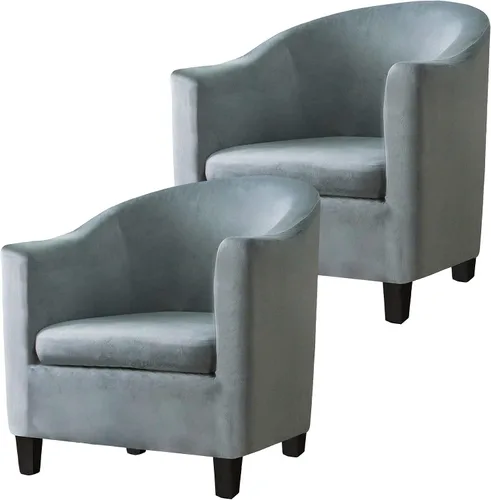 Vista 22 de Fundas de terciopelo para sillones, fundas de elastano para sillones, fundas elásticas para sillas de bañera, fundas protectoras para muebles, funda