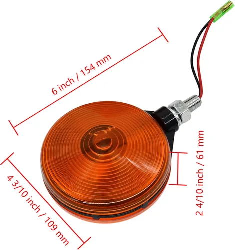 Vista 2 de 3C081-75870 Luz de peligro ámbar 3C08175870 para Kubota B L M Series Tractores B2320 B2620 B2650 B2920 B3000 B3200 B3300 B3350 L4740 L4740 60W x 5L