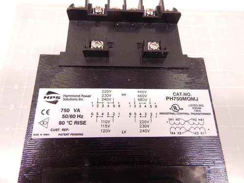 Vista 6 de Hammond Power Solutions, PH750MQMJ, TRANSFORMADOR DE CONTROL