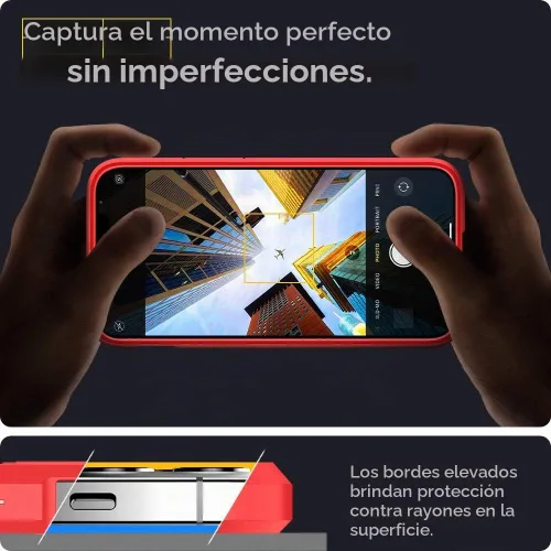 Vista 6 de Spigen Ultra Hybrid - Funda para iPhone 12 Pro Max, color rojo