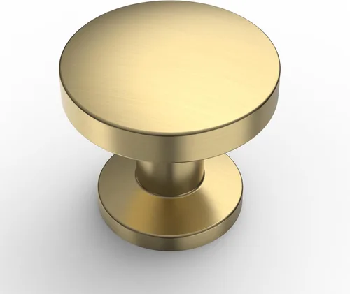 Vista 29 de Amerdeco Paquete de 10 Tiradores de Gabinete Dorado Cepillado 3 Pulgadas (76mm) Centros de Agujeros Manijas de Gabinete de Cocina Aleación de Zinc
