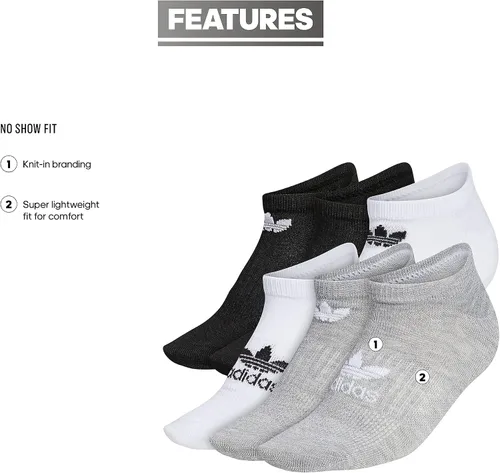 Vista 2 de adidas Originals Trefoil Superlite No Show Calcetines (6 pares)
