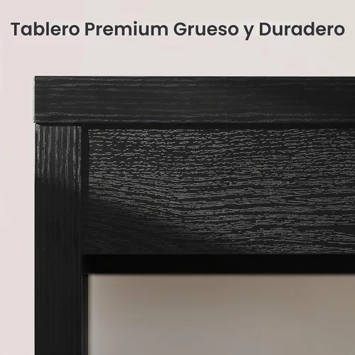 Vista 5 de SICOTAS Mesa de Escritorio para Computadora - Mesa de Estudio de Madera de 47 Pulgadas para Dormitorio, Escritorio de Oficina Estilo Granja