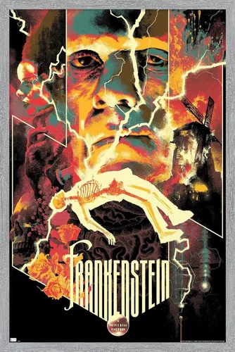 Vista 11 de Trends International Frankenstein - Póster de collage de pared, 22.375 x 34 pulgadas, versión premium sin marco