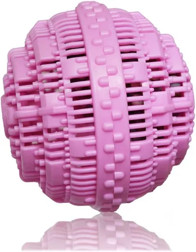 Vista 4 de BERON Juego de 2 bolas de lavado ecológicas para 1500 lavados, juego de 2 (azul claro y morado claro)