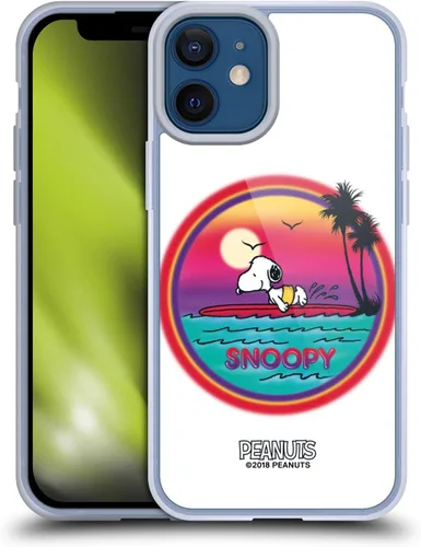 Vista 148 de Head Case Designs Funda de gel con licencia oficial de Peanuts Beach Surf Snoopy Boardwalk Airbrush [protección de grado militar] compatible