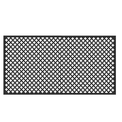Vista 6 de M-D Building Products 56018 12 pulgadas x 24 pulgadas x 0.020 pulgadas. Hoja de aluminio negra Cloverleaf