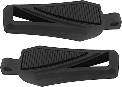 Vista 5 de FATECIM Estriberas Phantom para motocicleta con adaptadores de montaje macho ajustables y goma antideslizante universal para Harley Davidson Dyna