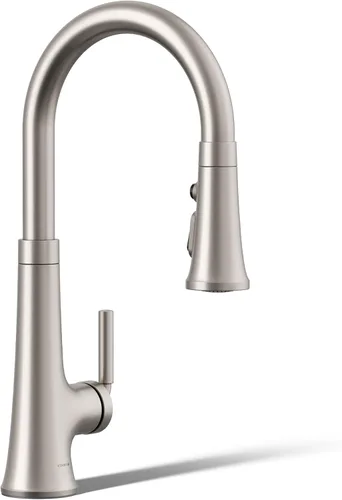 Vista 36 de KOHLER 23767-BL Grifo de tono de barra de cocina de un solo mango, grifo de fregadero de preparación, grifo de barra húmeda, grifo para fregadero