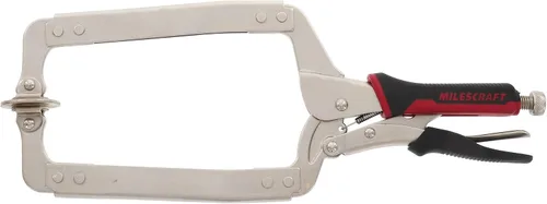 Vista 6 de Milescraft 4000 Abrazadera de Cara de 2 pulgadas Premium Resistente, con Bloqueo, Abrazadera en C con Almohadillas Giratorias Ajustables
