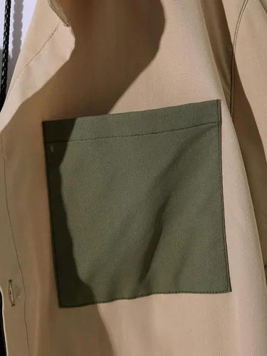 Vista 4 de Floerns Camisa de manga corta con cuello y botones para hombre