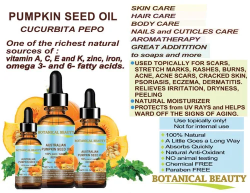 Vista 9 de Aceite de semilla de calabaza australiano 100% puro natural refinado aceite portador prensado en frío 1 fl oz.- 1.0 fl oz. para cara, piel, cabello