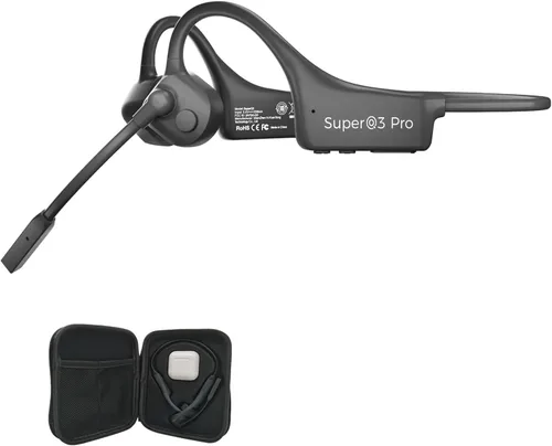 Vista 12 de Auriculares de Conducción Ósea Bluetooth, Audífonos Inalámbricos de Oreja Abierta con Micrófonos, Titanio Ligero Resistente al Sudor, Auriculares