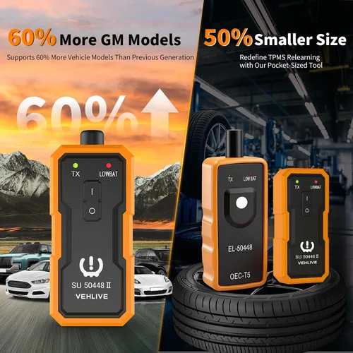 Vista 3 de Herramienta de reaprendizaje TPMS para sensor de neumáticos GM, versión mejorada EL-50448, herramienta de reinicio de activación del sistema