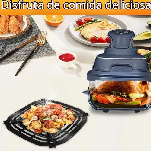 Vista 6 de Piezas de repuesto para freidora de aire Ninja Crispi FN101GY, accesorios para freidora de aire, placa de parrilla con parachoques de goma