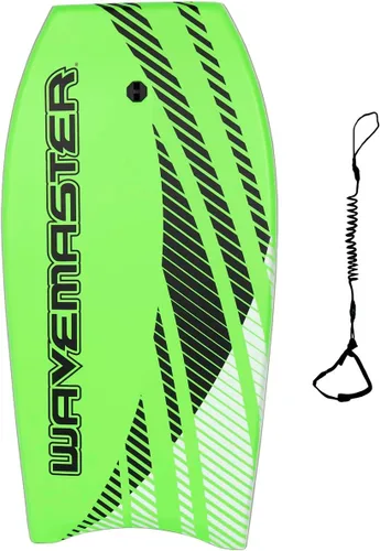 Vista 7 de Bodyboard Ultimate Wavemaster Pro de 44 pulgadas, núcleo de súper EPS con correa de muñeca de calidad profesional Rojo