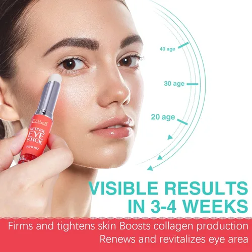 Vista 2 de Eye Stick - Crema antiarrugas para ojos hinchados, ojeras, bolsas de ojos, patas de gallo, arrugas, reduce las arrugas de la piel flácida de ojos