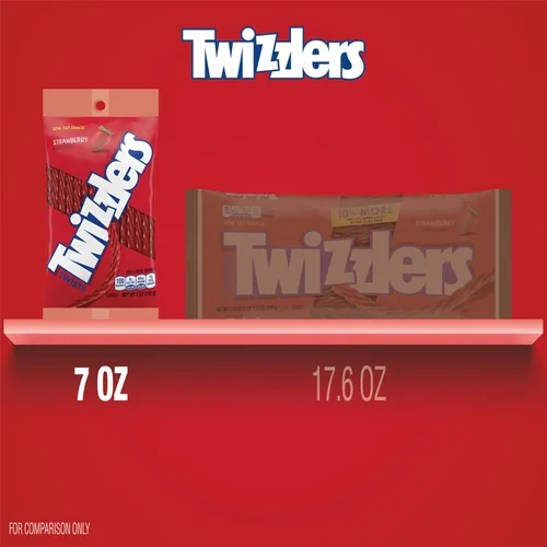 Vista 7 de TWIZZLERS Twists - Bolsa de caramelo masticable con sabor a fresa, 7 onzas