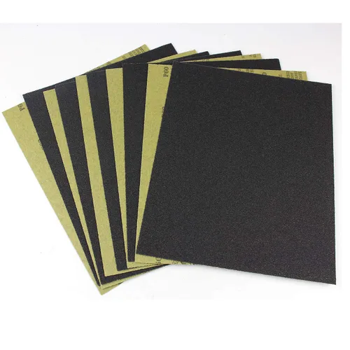 Vista 22 de Papel de lija de grano 60, hojas de papel de lija húmedo y seco, 15 unidades, papel de lija de 9 x 11 pulgadas, papel de arena de carburo de silicio