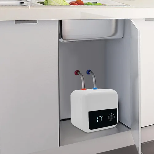 Vista 6 de Calentador de agua para tanque, 1500 W, 2.11 galones, calentador de agua eléctrico, mini tanque, calentador de agua de almacenamiento montado