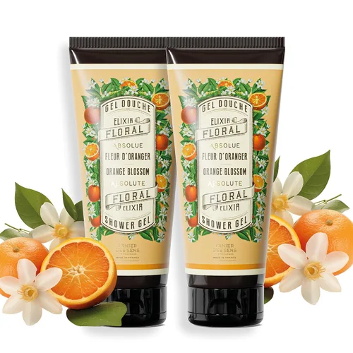 Vista 9 de Panier des Sens - Gel de ducha hidratante de flor de naranja para mujeres y hombres - Gel de ducha suave 95% ingredientes naturales para pieles
