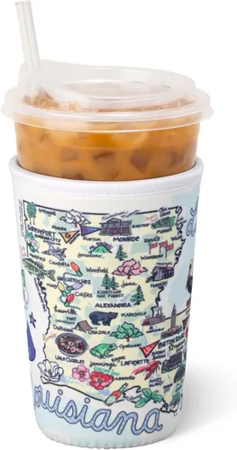 Vista 18 de Swig Life Funda Mediana para Taza de Café Helado Coolie, Funda Aislante de Taza de Café Helado Estándar de 22oz con Asa, Funda Aislante de Neopreno